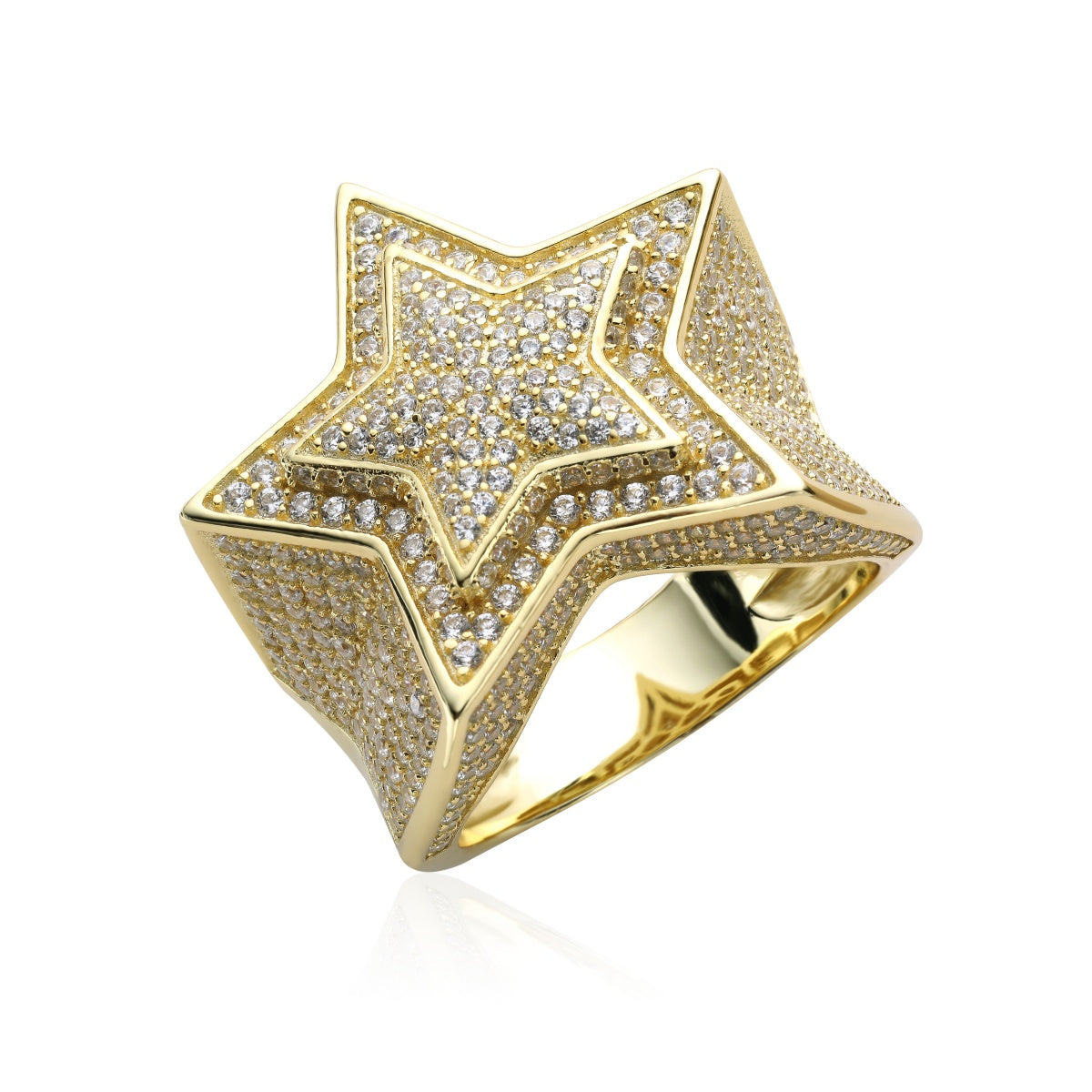 AAAAA Zircon Stars Ring