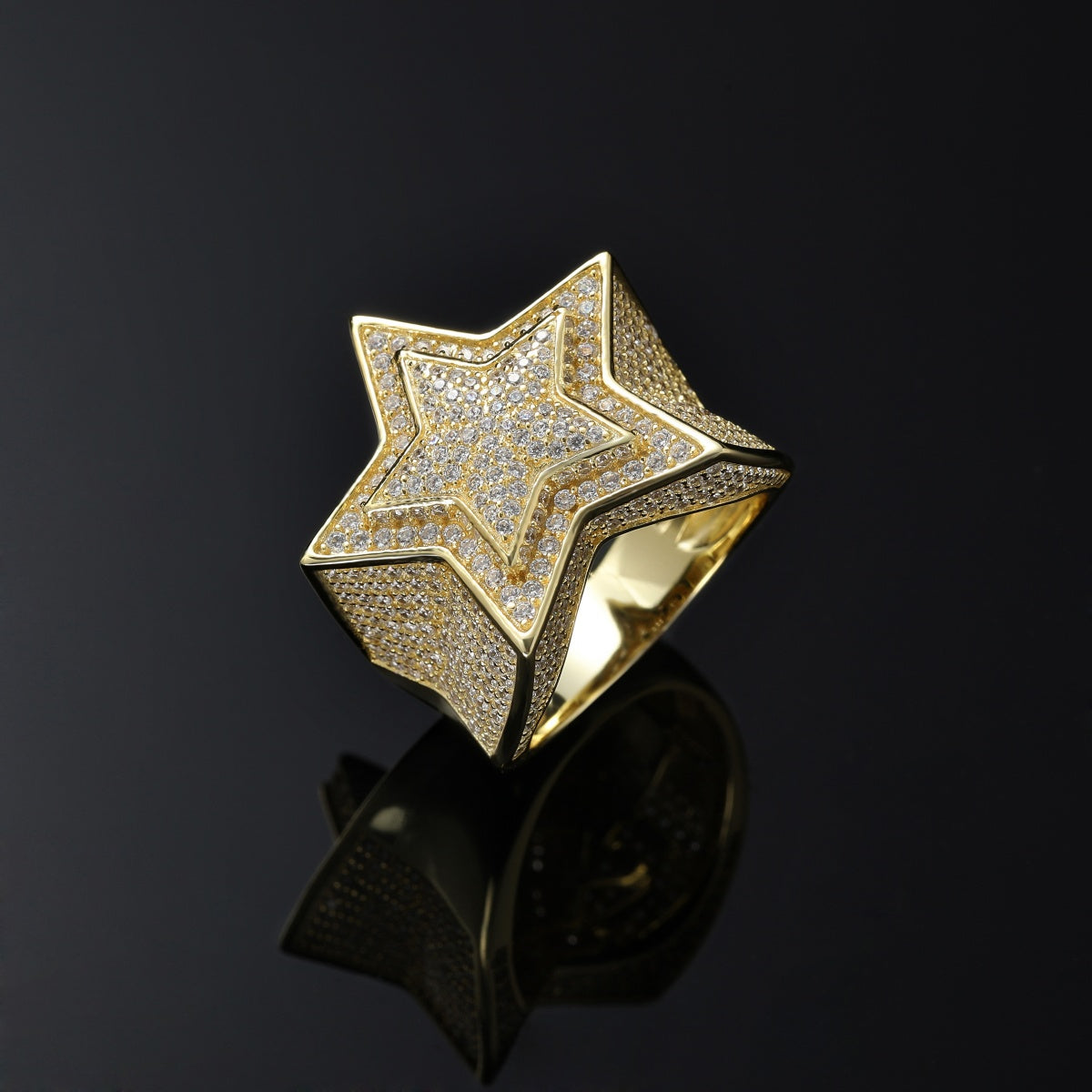AAAAA Zircon Stars Ring