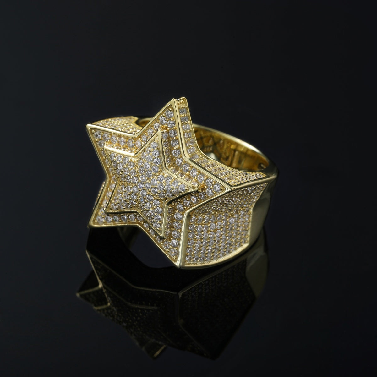 AAAAA Zircon Stars Ring